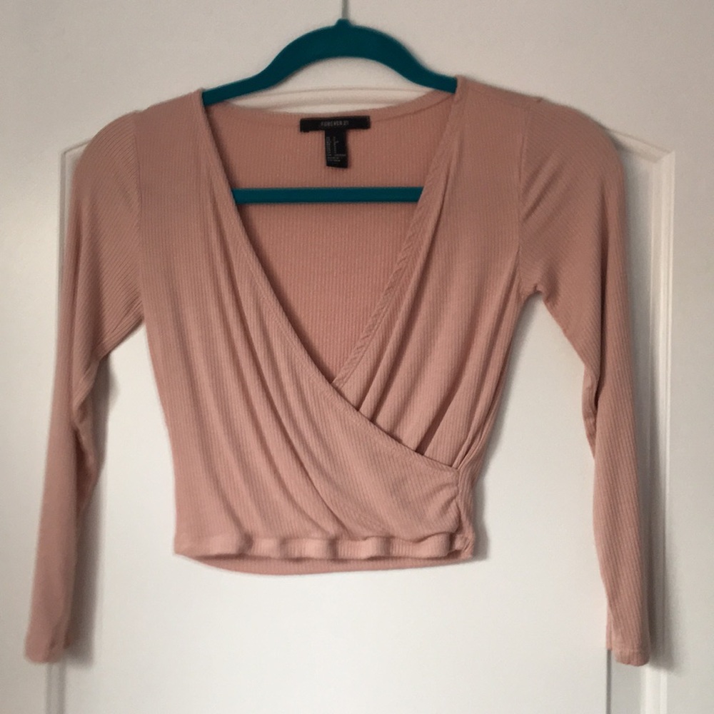 crisscross long sleeve top
